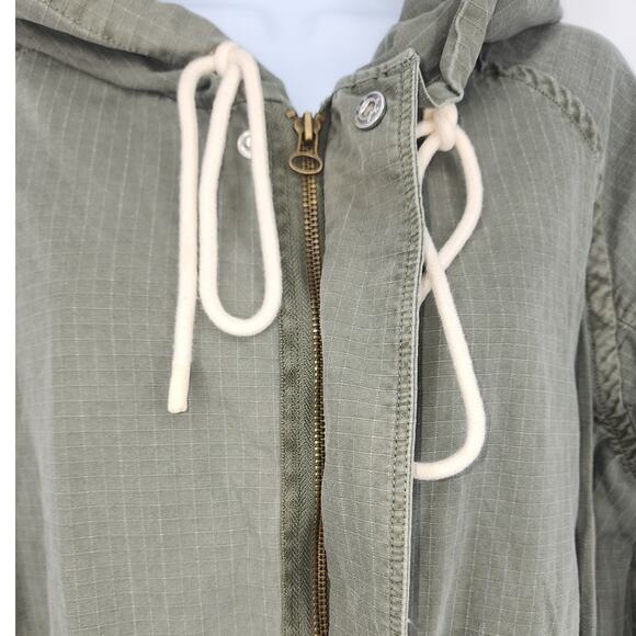 Lucky Brand Green Tencel Oversized Hooded Jacket NWT Women’s Size Small - Picture 9 of 16
